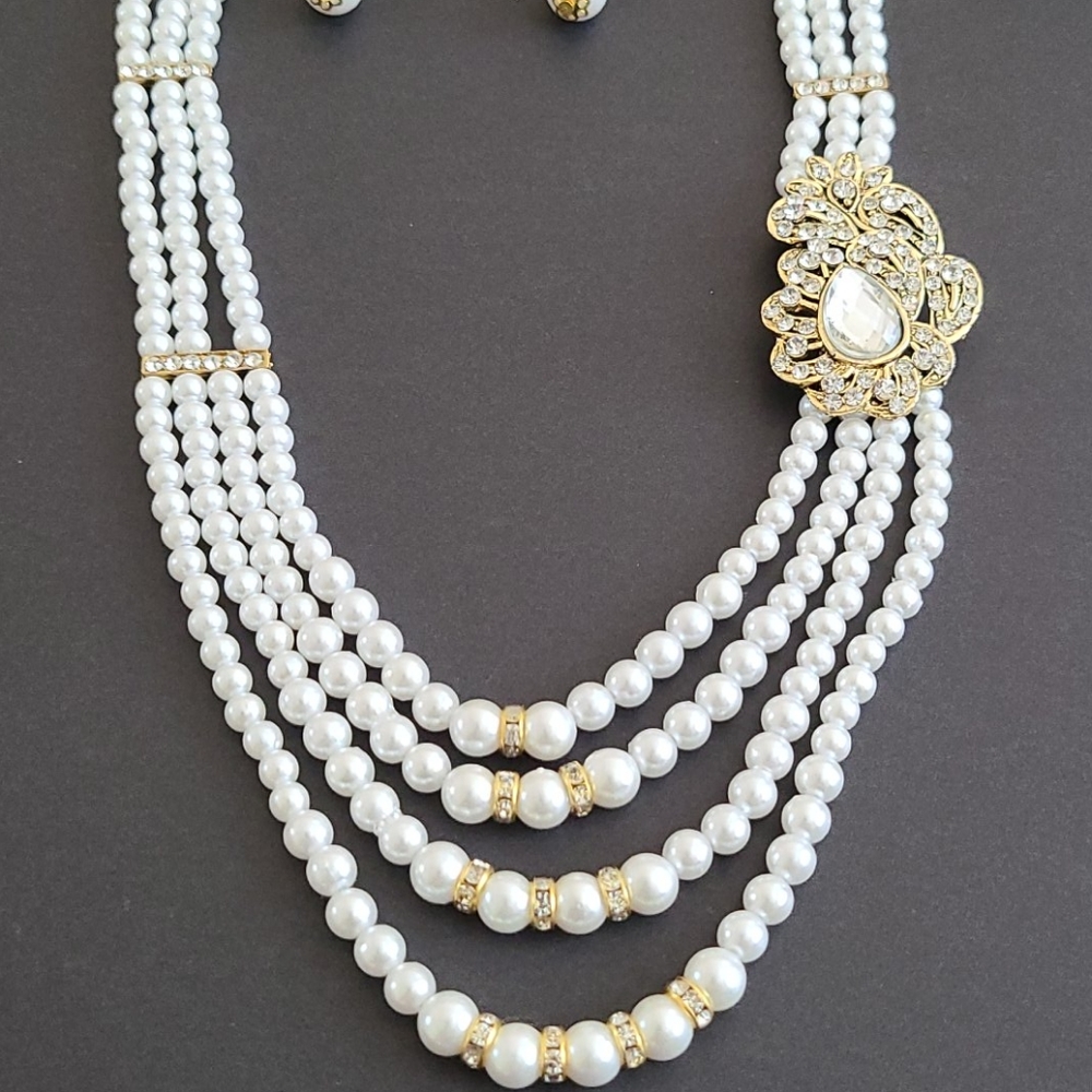 Pearl Necklace Set NIB - Picture 2 of 14